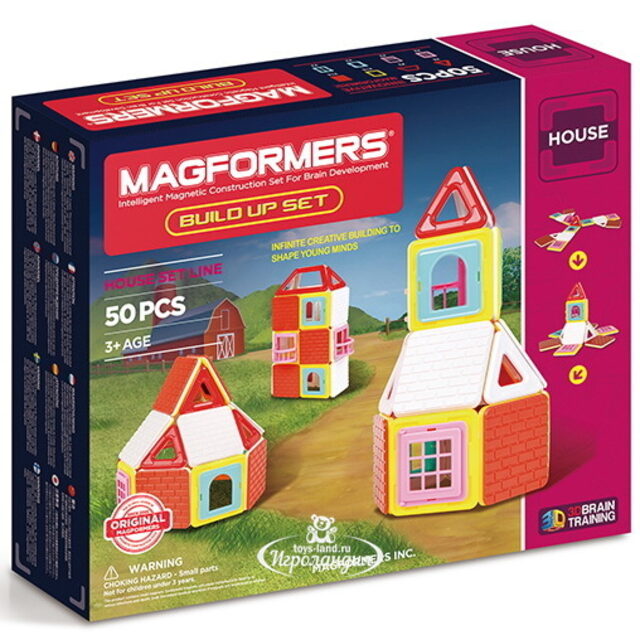 Магнитный конструктор Magformers Build Up Set 50 деталей Magformers