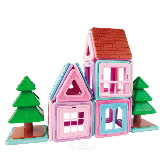 Магнитный конструктор для девочек Magformers Mini House Set 42 детали Magformers