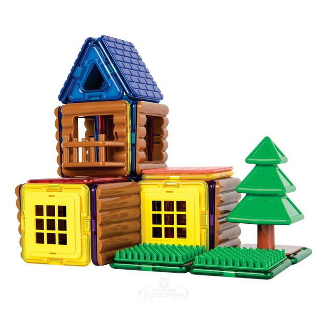 Магнитный конструктор Magformers Log cabin Set 48 деталей Magformers