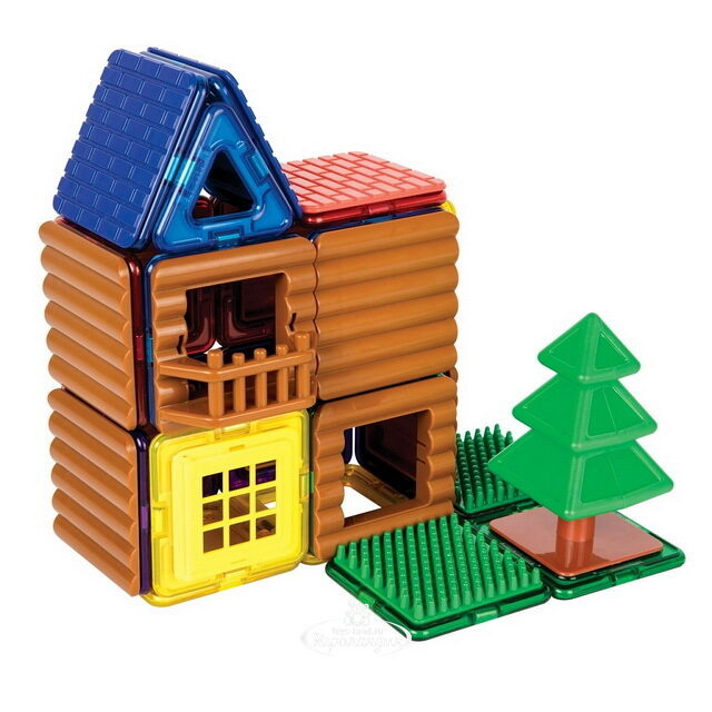 Магнитный конструктор Magformers Log cabin Set 48 деталей Magformers