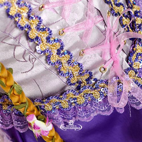 Карнавальный костюм Принцесса Рапунцель, рост 128 см Батик
