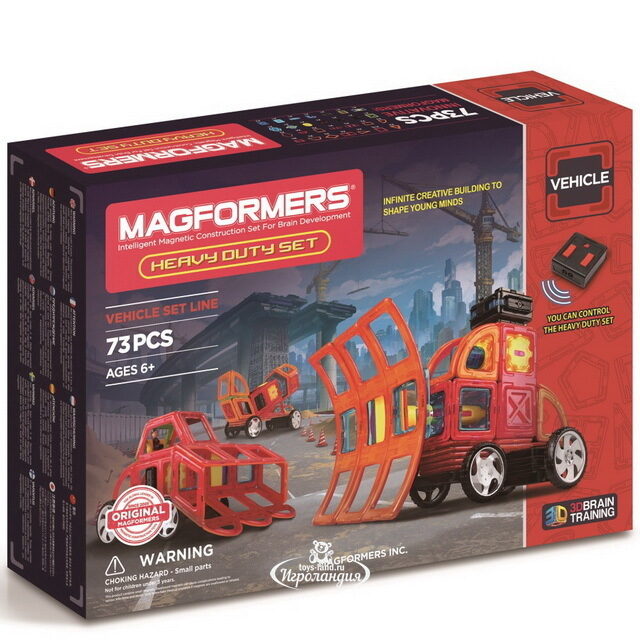 Магнитный конструктор Magformers Heavy Duty Set 73 детали Magformers (Магформерс)
