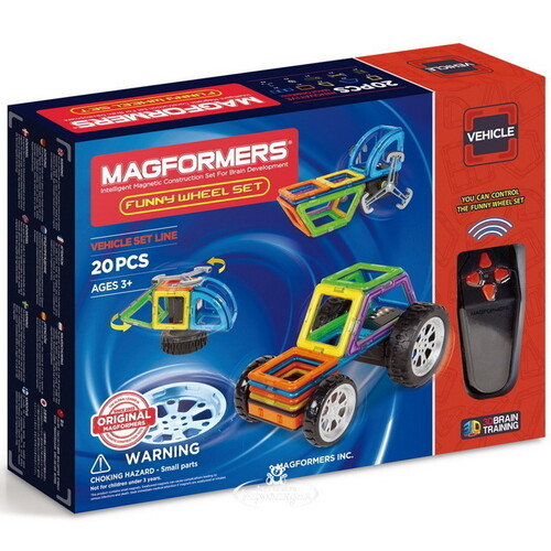 Магнитный конструктор Magformers Funny Wheel Set 20 деталей Magformers