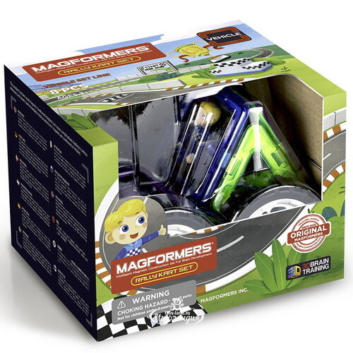 Магнитный конструктор Magformers Rally Kart Set 8 деталей Magformers