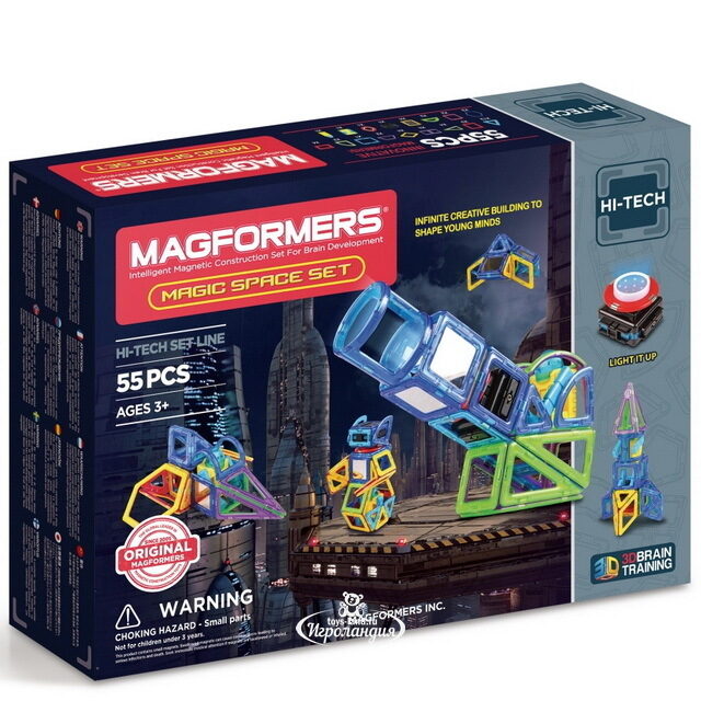 Магнитный конструктор Magformers Magic Space Set 55 деталей Magformers