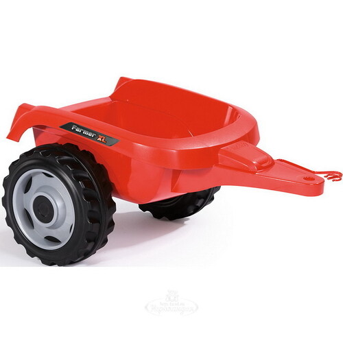 Педальный трактор Smoby XL с прицепом 142 см, красный Smoby
