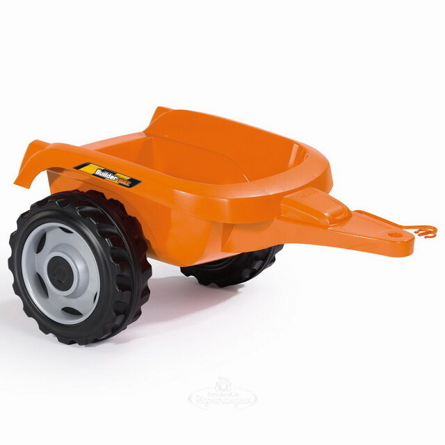 Педальный трактор Smoby Builder Max с 2 ковшами и прицепом 185 см Smoby