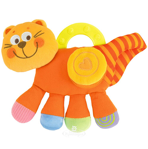 Мягкая игрушка "Оранжевый котёнок", уцененный Chicco