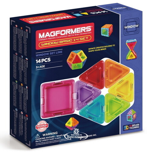 Магнитный конструктор Magformers Window Basic Set 14 деталей Magformers