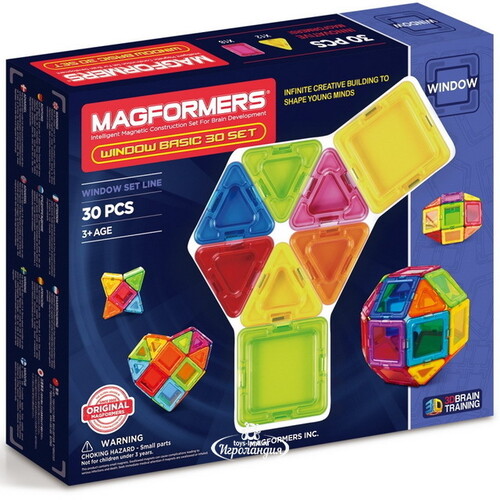 Магнитный конструктор Magformers Window Basic Set 30 деталей Magformers