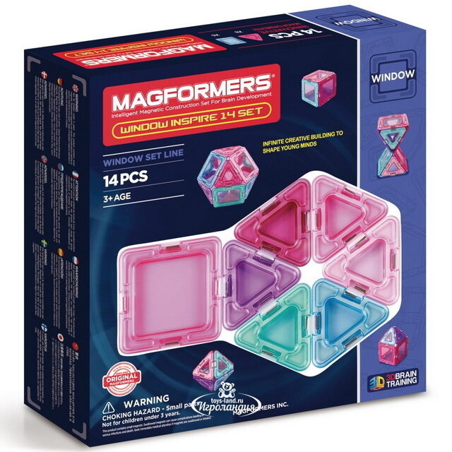 Магнитный конструктор Magformers Window Inspire Set 14 деталей Magformers