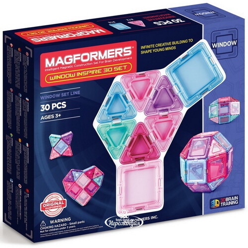 Магнитный конструктор Magformers Window Inspire Set 30 деталей Magformers