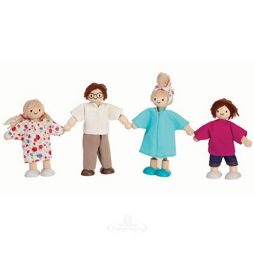 Набор фигурок Кукольная Семья, 4 шт Plan Toys