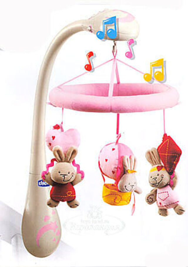 Мобиль-ночник TENDER RABBITS Chicco
