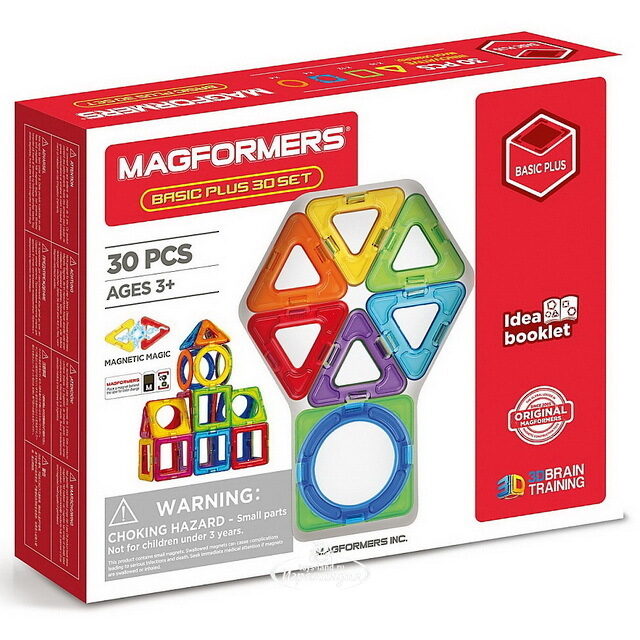 Магнитный конструктор Magformers Basic Plus 30 деталей Magformers