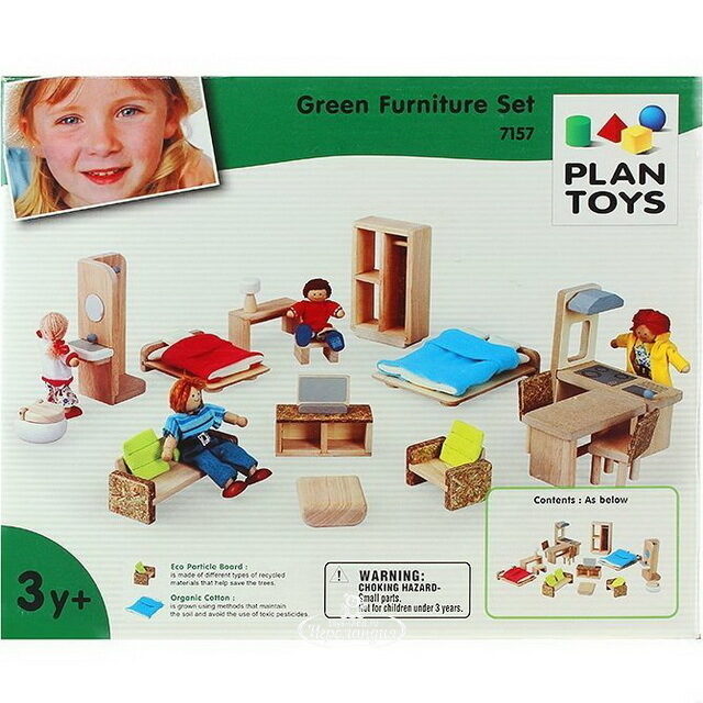 Мебель для кукольного дома на 5 комнат Plan Toys