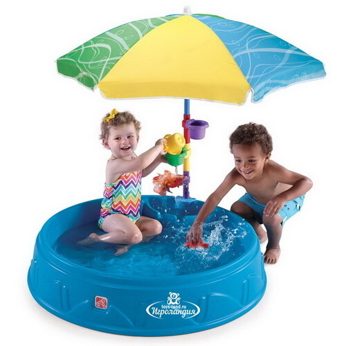 Песочница - бассейн с зонтиком Малыш 20*95 см Step2
