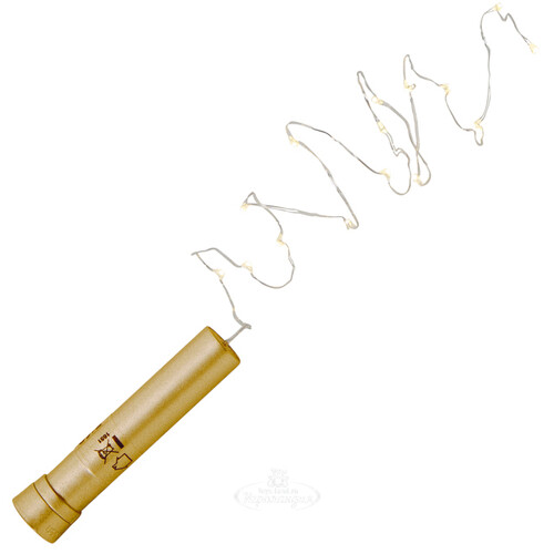 Гирлянда-пробка для бутылки Роса Gold 75 см, 15 LED ламп, на батарейках, IP20 Star Trading