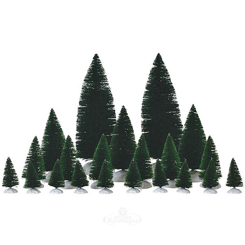 Набор из 21 елки Еловый лес Lemax