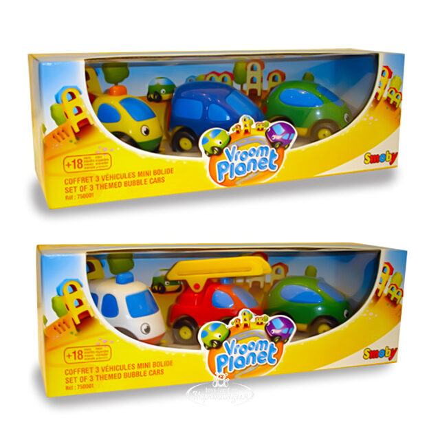 Набор машинок Smoby Vroom Planet, 3 шт. Smoby (Смуби)