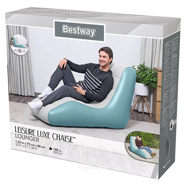 Надувной шезлонг Leisure Luxe 133*88*79 см Bestway