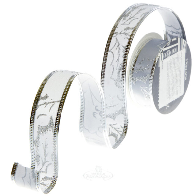 Новогодняя лента Омела серебряная 270*2.5 см Koopman (Купман)