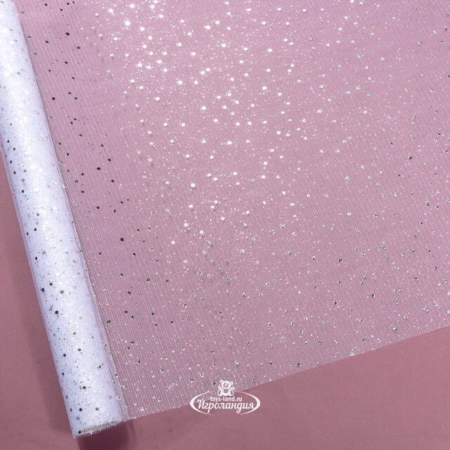 Ткань для декора Сетка Ивелин 39*200 см серебряная Koopman (Купман)