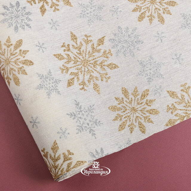 Ткань для декора Снежинки Bijoux Snowy 28*270 см Koopman (Купман)