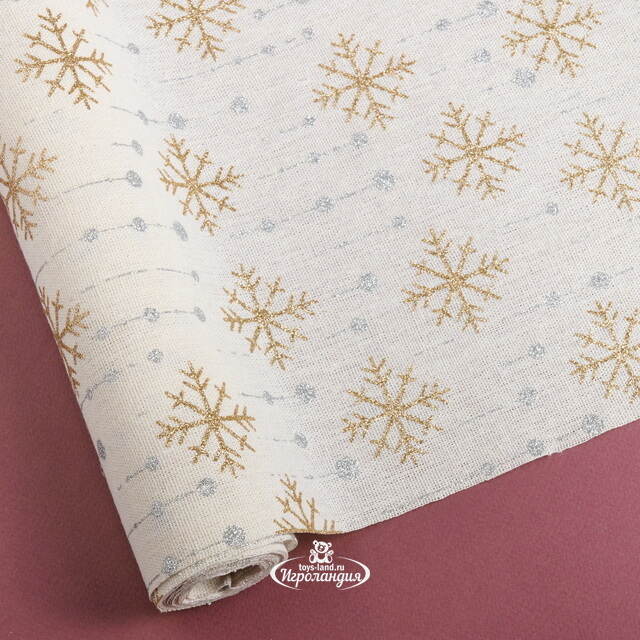 Ткань для декора Снежинки Bijoux Frosty 28*270 см Koopman (Купман)