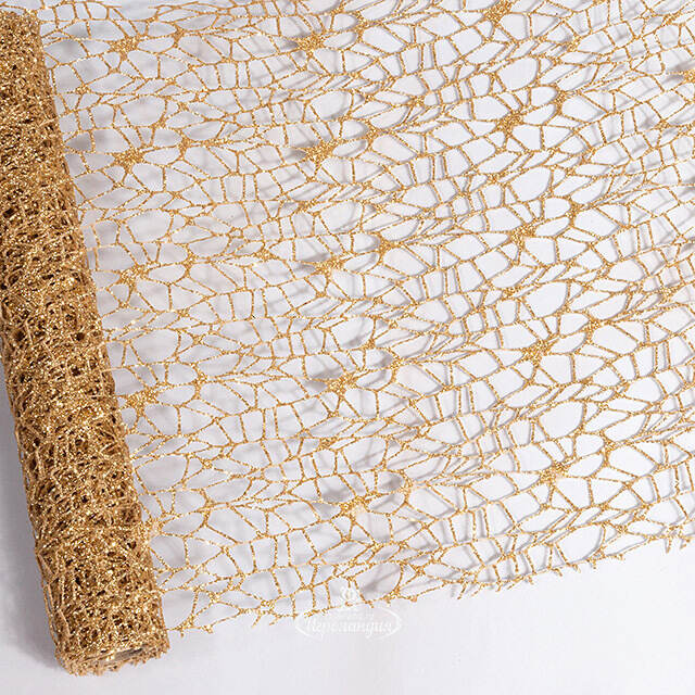 Ткань для декора Ажурная Сетка Hayfield 28*150 см золотая Koopman (Купман)