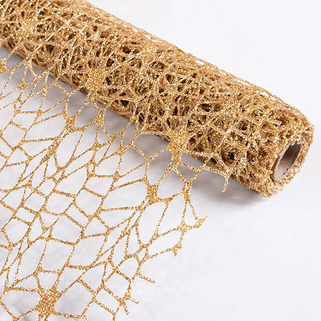 Ткань для декора Ажурная Сетка Hayfield 28*150 см золотая Koopman (Купман)