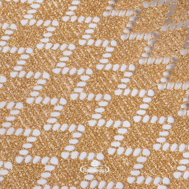 Ткань для декора Ажурная Сетка Steppe 28*150 см золотая Koopman (Купман)