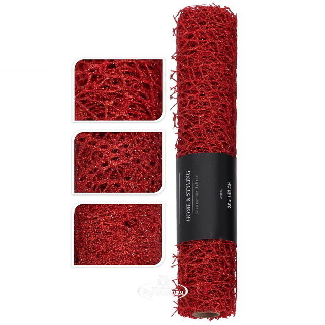 Ткань для декора Ажурная Сетка Hayfield 28*150 см красная Koopman