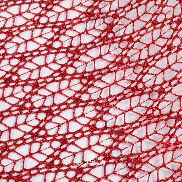 Ткань для декора Ажурная Сетка Savannah 28*150 см красная Koopman (Купман)