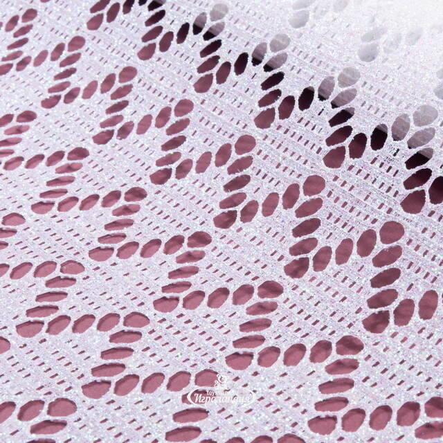 Ткань для декора Ажурная Сетка Steppe 28*150 см белая Koopman (Купман)