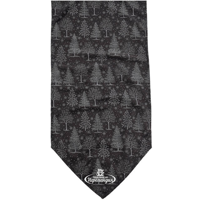 Новогодняя дорожка Шварцвальд 150*32 см черная Koopman