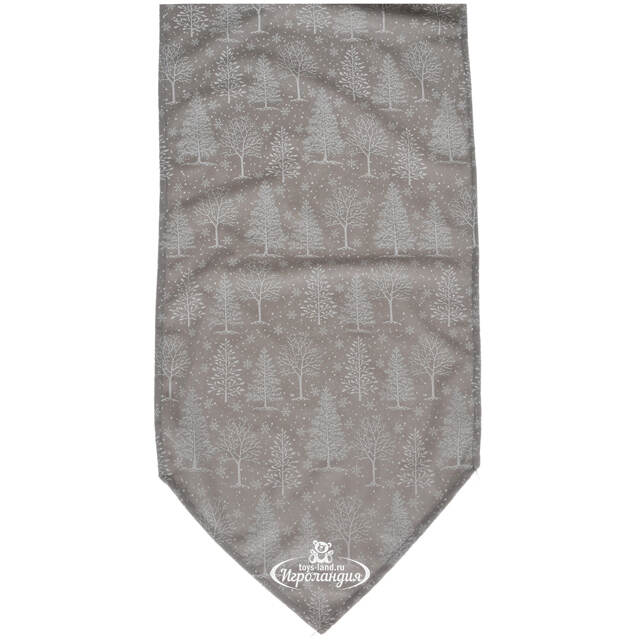 Новогодняя дорожка Шварцвальд 150*32 см светло-серая Koopman