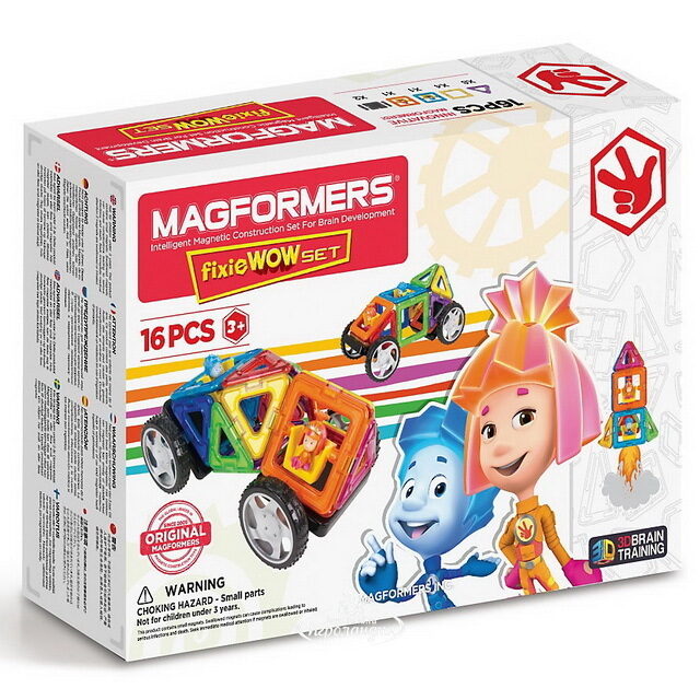 Магнитный конструктор Magformers Fixie Wow Set 16 деталей Magformers