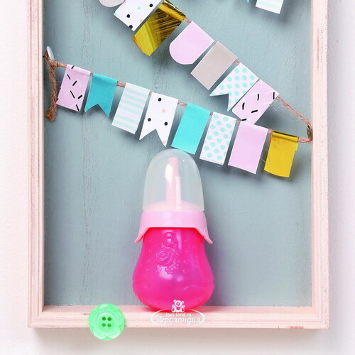 Бутылочка для куклы Baby Annabell розовая Zapf Creation