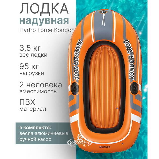 Надувная лодка Kondor 2000 196*114 см Bestway