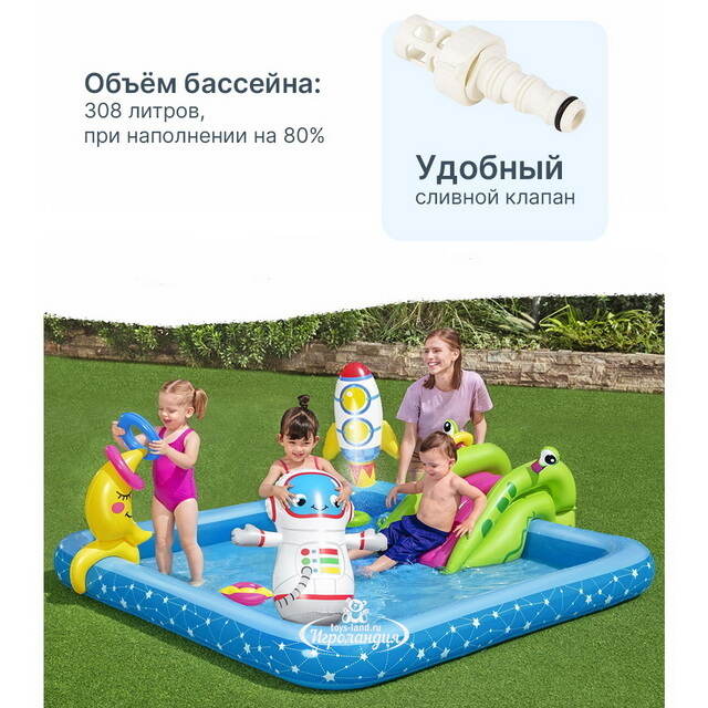 Надувной игровой центр Little Astronaut 228*206*84 см Bestway
