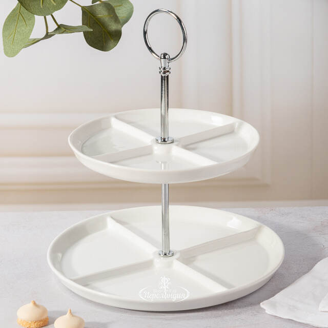 Двухъярусная этажерка для фруктов Etagere 24 см Koopman