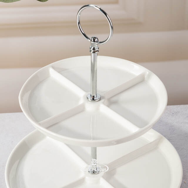 Двухъярусная этажерка для фруктов Etagere 24 см Koopman