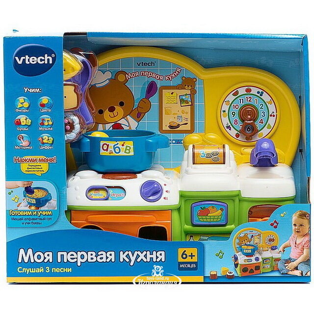 Развивающая игрушка Моя первая кухня 34*31 см со светом и звуком Vtech