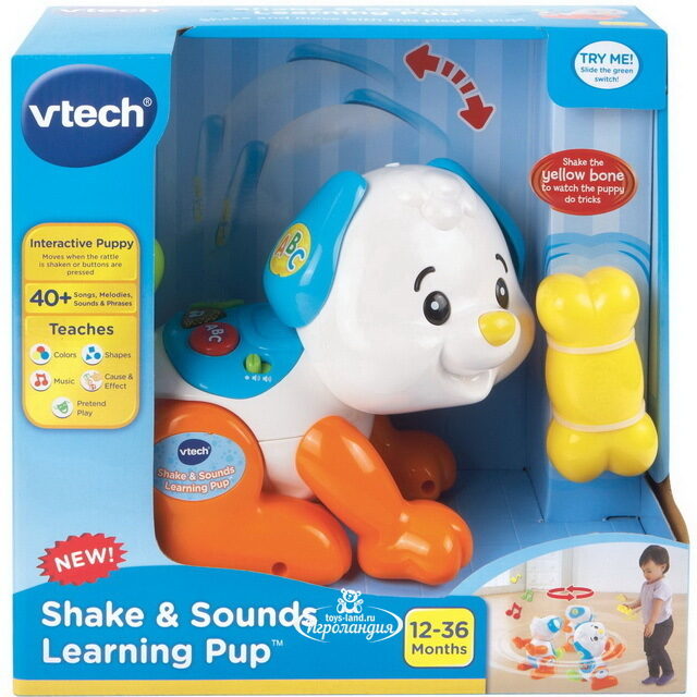 Интерактивная обучающая игрушка Танцующий щенок 21 см Vtech