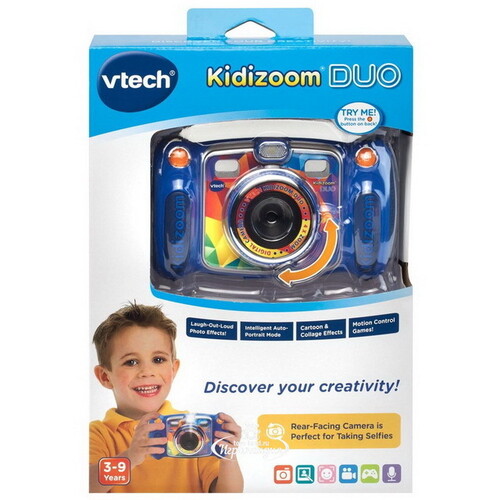 Детская камера Kidizoom Duo голубая Vtech