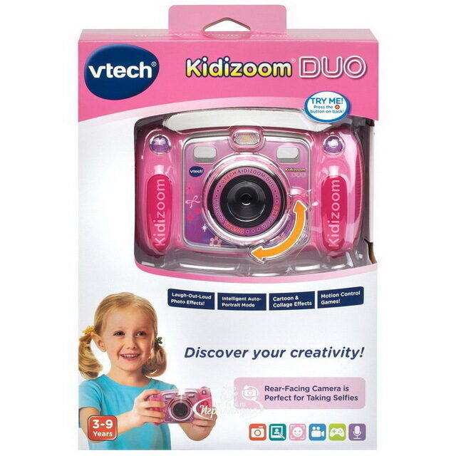 Детская камера Kidizoom Duo розовая Vtech