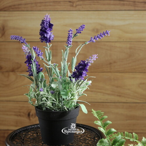 Искусственный цветок в горшке Лаванда Royal Purple 25 см Kaemingk