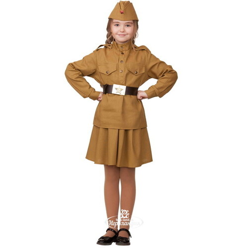 Детская военная форма Солдатка, цвет хаки, рост 122 см Батик