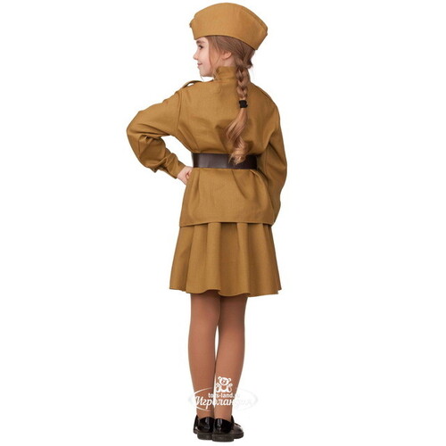 Детская военная форма Солдатка, цвет хаки, рост 140 см Батик
